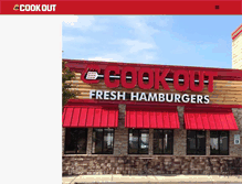 Tablet Screenshot of cookout.com
